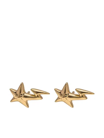 Bapy By *a Bathing Ape® Logo Stud Earring In Gold