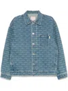 Bapy By *a Bathing Ape® Monogram Denim Jacket In 蓝色