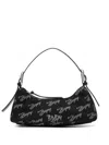 Bapy By *a Bathing Ape® Monogram Denim Shoulder Bag In Black