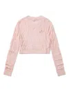 Bapy By *a Bathing Ape® Open-knit Sweater In Pink