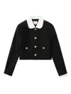 Bapy By *a Bathing Ape® Peter-pan Collar Front-button Jacket In Black