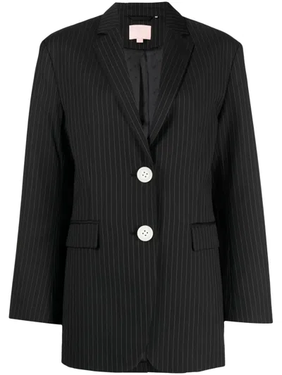 Bapy By *a Bathing Ape® Pinstripe Single-breasted Blazer In Black