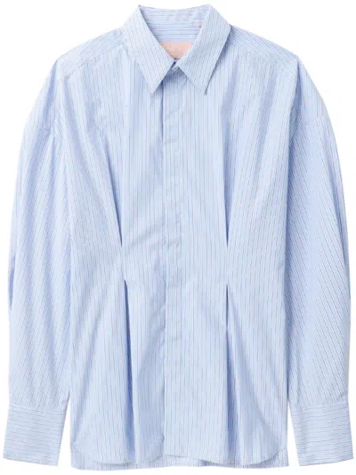 Bapy By *a Bathing Ape® Pinstriped Shirt In 蓝色