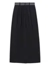 Bapy By *a Bathing Ape® Pleated Panelled Skirt In Black