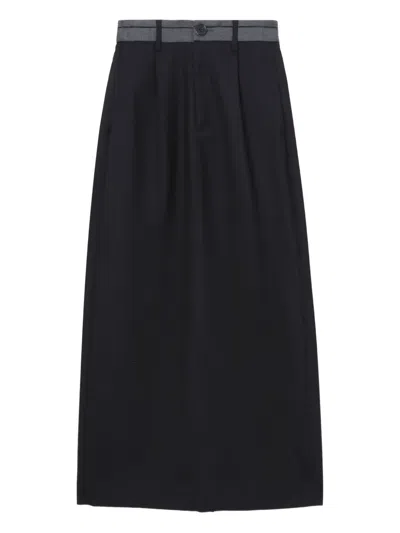 Bapy By *a Bathing Ape® Pleated Panelled Skirt In Black