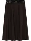 Bapy By *a Bathing Ape® Pleated Skirt In 褐色