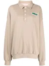 Bapy By *a Bathing Ape® Polo-collar Sweatshirt In Brown