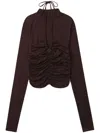 Bapy By *a Bathing Ape® Ruched Top In 褐色