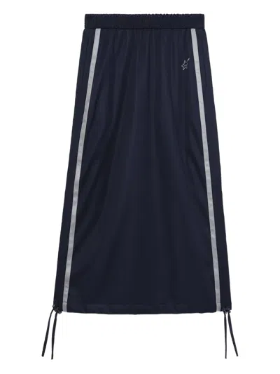 Bapy By *a Bathing Ape® Side-stripe Drawstring-hem Skirt In Blue