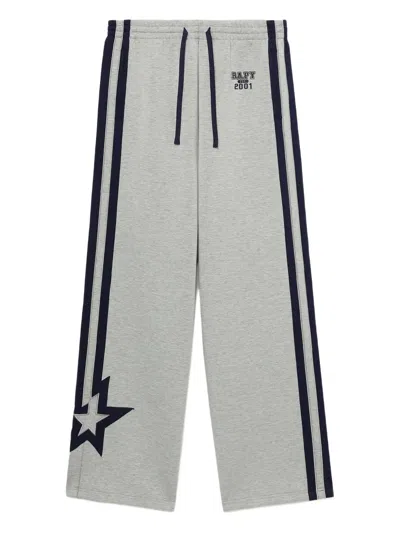 Bapy By *a Bathing Ape® Side-stripe Trousers In Gray
