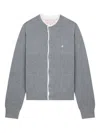 Bapy By *a Bathing Ape® Star-embroidered Cardigan In Gray