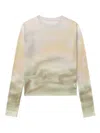 Bapy By *a Bathing Ape® Tie-dye Mesh Top In Yellow