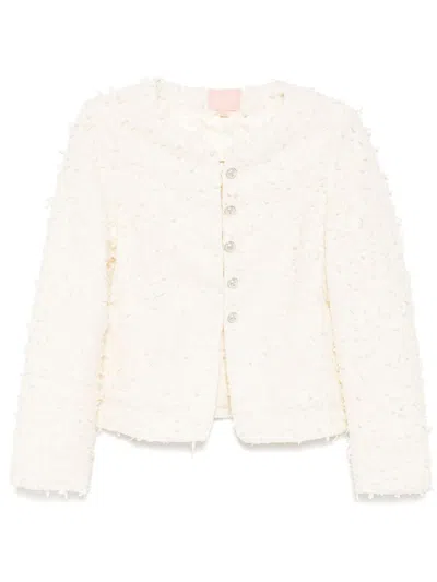 Bapy By *a Bathing Ape® Tweed Jacket In White