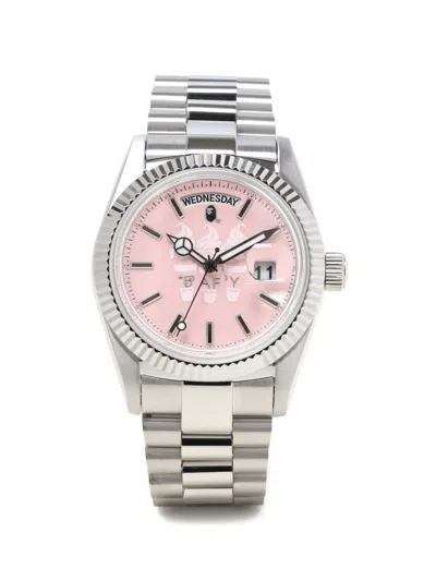 Bapy By *a Bathing Ape® Type 11 40mm Watch In Silver