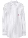 Bapy By *a Bathing Ape® Vertical-stripe Shirt In White