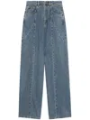 Bapy By *a Bathing Ape® Wide-leg Jeans In 蓝色