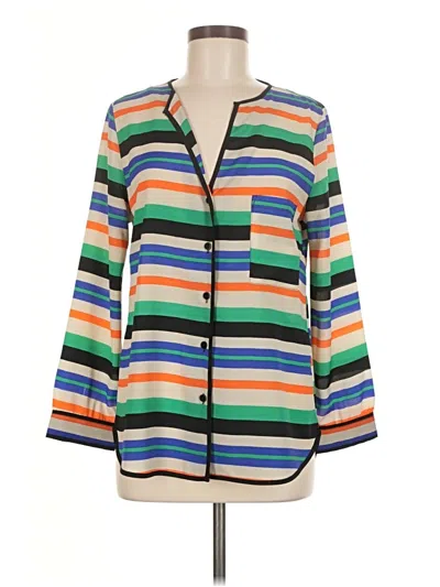 Pre-owned Bar Iii 3/4 Sleeve Blouse In Orange