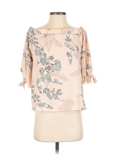 Pre-owned Bar Iii 3/4 Sleeve Blouse In Pink