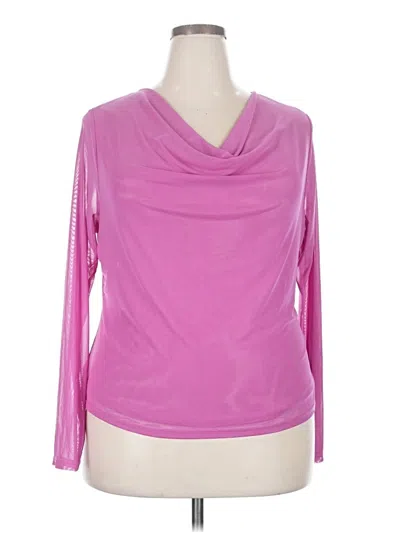 Pre-owned Bar Iii 3/4 Sleeve T-shirt In Pink