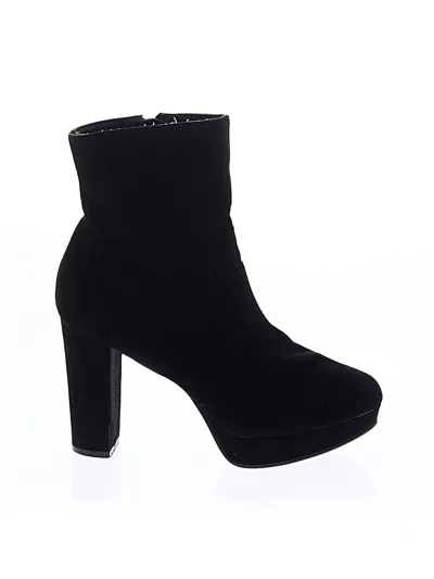 Pre-owned Bar Iii Ankle Boots In Black
