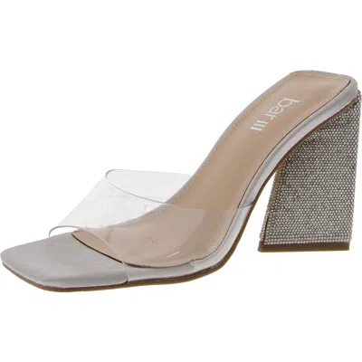 Bar Iii Avva Womens Rhinestone Square Toe Mule Sandals
