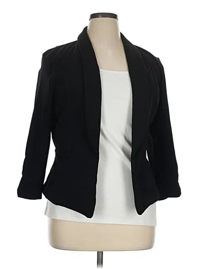 Pre-owned Bar Iii Blazer Jacket In Black