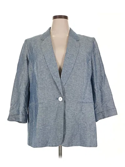 Pre-owned Bar Iii Blazer Jacket In Blue