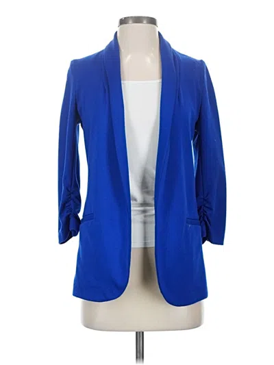 Pre-owned Bar Iii Blazer Jacket In Blue