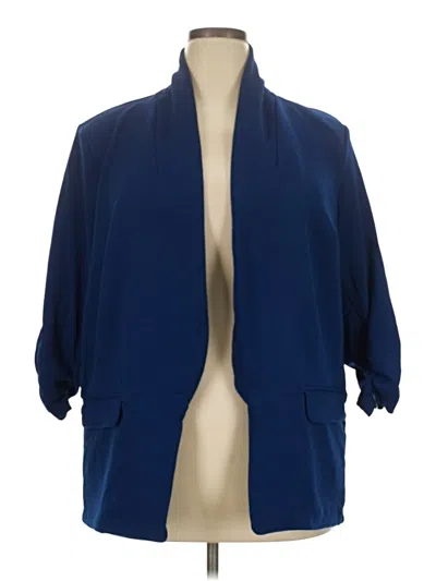 Pre-owned Bar Iii Blazer Jacket In Blue