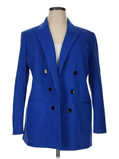 Pre-owned Bar Iii Blazer Jacket In Blue