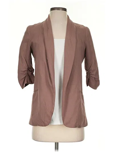 Pre-owned Bar Iii Blazer Jacket In Brown