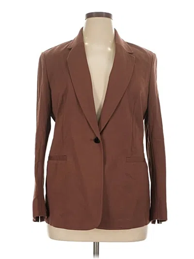 Pre-owned Bar Iii Blazer Jacket In Brown