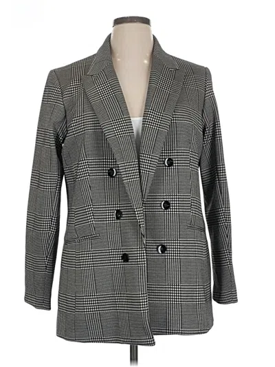 Pre-owned Bar Iii Blazer Jacket In Gray