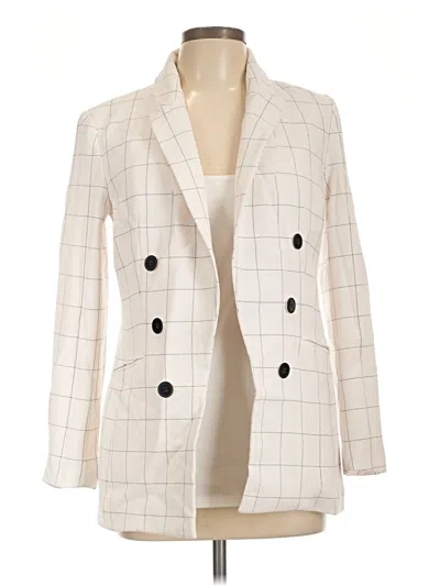 Pre-owned Bar Iii Blazer Jacket In Ivory