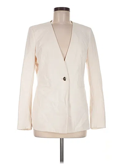 Pre-owned Bar Iii Blazer Jacket In Ivory