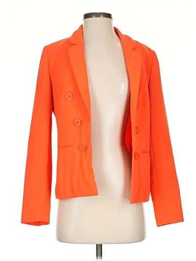 Pre-owned Bar Iii Blazer Jacket In Orange