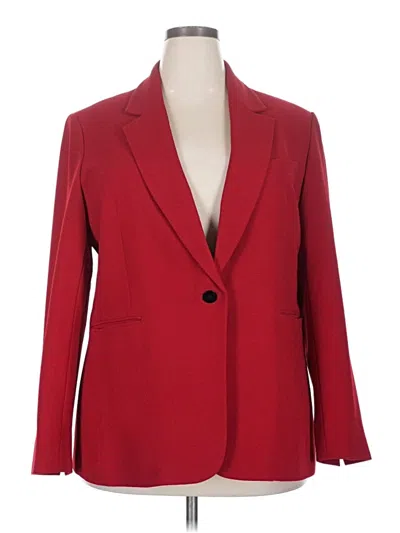 Pre-owned Bar Iii Blazer Jacket In Red