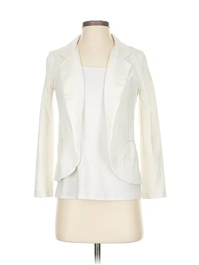 Pre-owned Bar Iii Blazer Jacket In White
