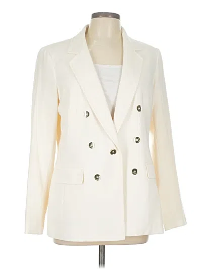 Pre-owned Bar Iii Blazer Jacket In White