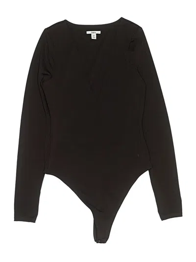 Pre-owned Bar Iii Bodysuit In Black