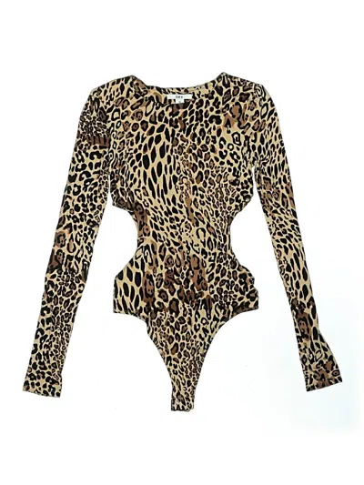 Pre-owned Bar Iii Bodysuit In Brown