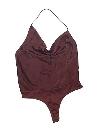 Bar Iii Bodysuit In Burgundy