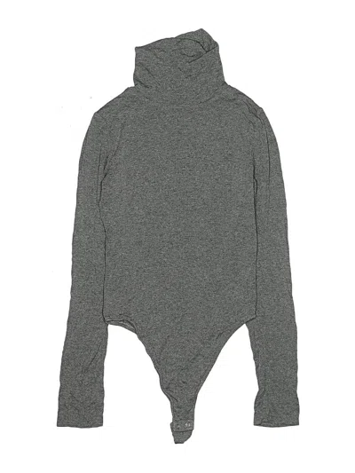 Pre-owned Bar Iii Bodysuit In Gray
