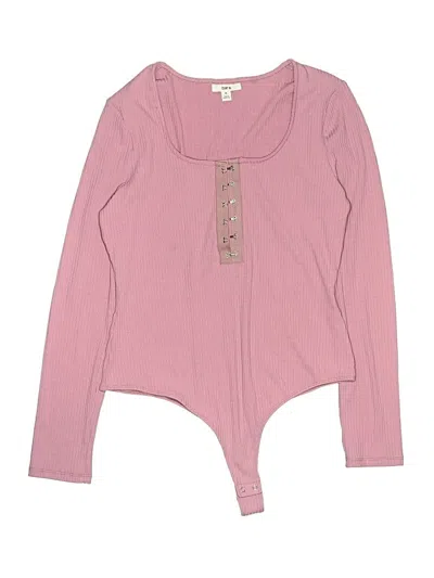 Pre-owned Bar Iii Bodysuit In Pink