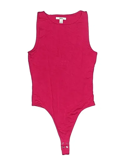 Pre-owned Bar Iii Bodysuit In Pink
