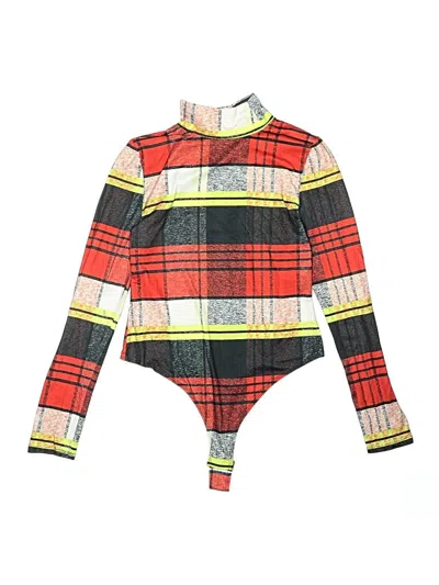 Pre-owned Bar Iii Bodysuit In Red