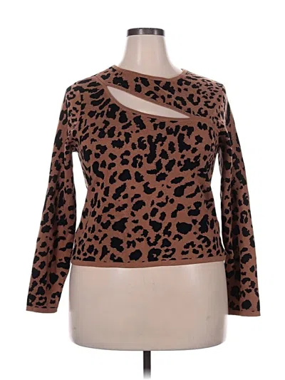 Pre-owned Bar Iii Cardigan Sweater In Brown