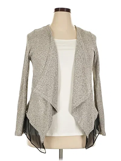 Pre-owned Bar Iii Cardigan Sweater In Gray