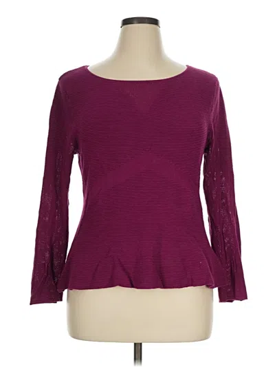 Pre-owned Bar Iii Cardigan Sweater In Purple