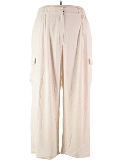 Pre-owned Bar Iii Cargo Pants In Ivory